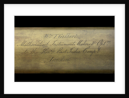 Naval telescope - inscription by William & Thomas Gilbert
