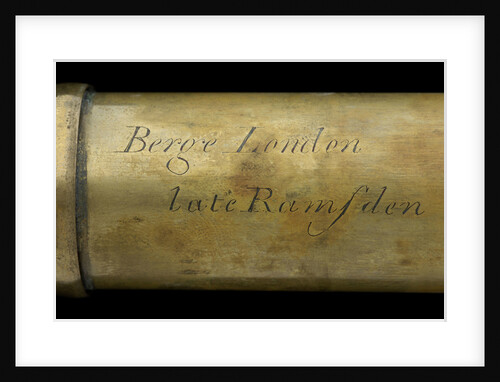 Naval telescope - inscription by Matthew Berge