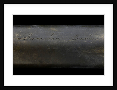 Naval telescope - inscription by Jesse Ramsden
