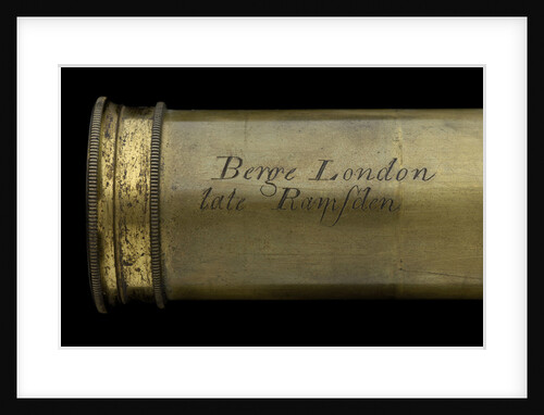 Naval telescope - inscription by Matthew Berge