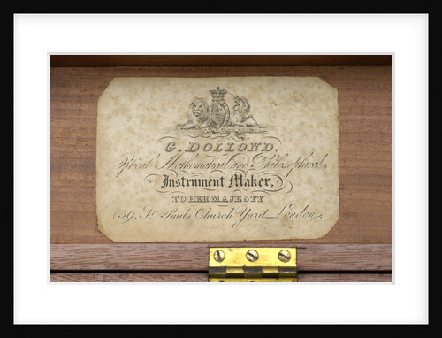Naval telescope- label inside case by Dollond