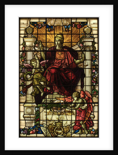 Baltic Exchange Glass, The Virtue Windows, Justice by John Dudley Forsyth