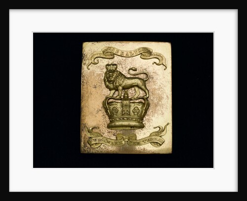 Belt plate - Royal Marines uniform: pattern 1827 by unknown