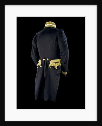 Full dress coat - back, Royal Naval uniform: pattern 1843 by Clancy