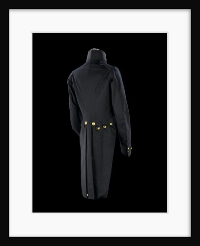 Tailcoat - back, Royal Naval uniform: pattern 1827-1843 by Hammond Turner & Sons