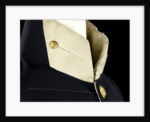 Tailcoat - collar detail, Royal Naval uniform: pattern 1827-1843 by Hammond Turner & Sons
