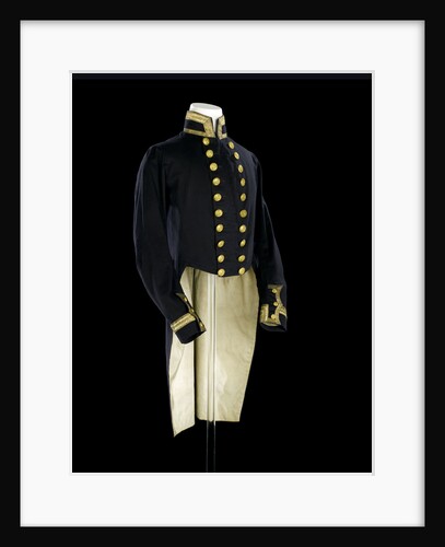 Full dress coat, Indian Naval uniform: pattern 1828 by Jennens