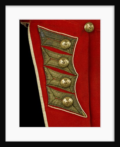 Coatee - tail detail, Royal Marines uniform: pattern 1830 by unknown