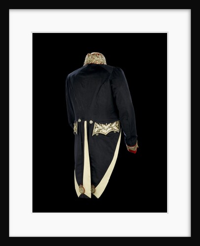 Full dress coat - back, Civil court dress: 1837 by Boggett & Co.