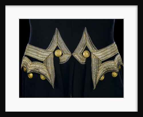 Full dress coat - back detail, Royal Naval uniform: pattern 1843 by Boggett & Reynolds
