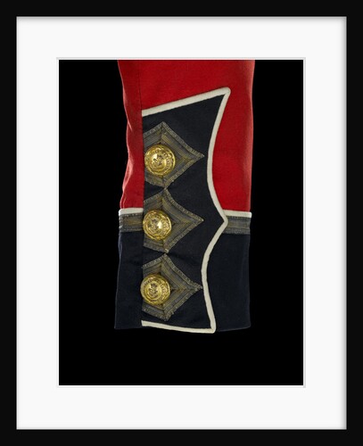 Tunic - cuff detail, Royal Marines Light Infantry uniform: pattern 1856-1863 by J. & C. Linney