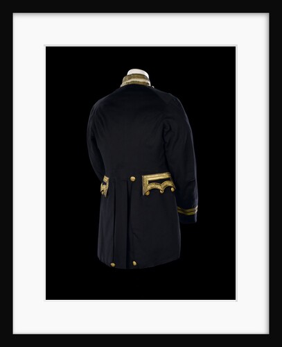 Full dress coat - back, Royal Naval uniform: possibly pattern 1856-1891 by Gillott & Hasell