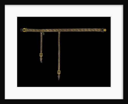 Full dress sword belt, Royal Naval uniform: pattern 1856 by unknown
