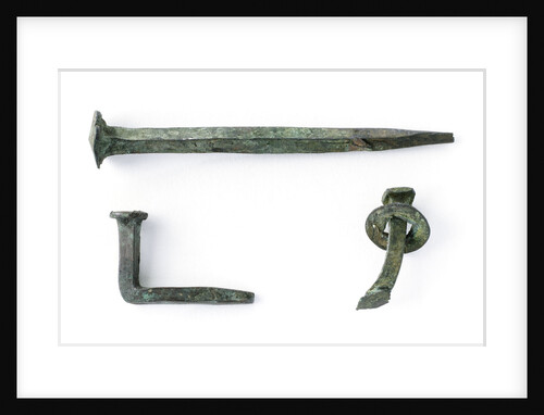 Two nails and a rivet by unknown