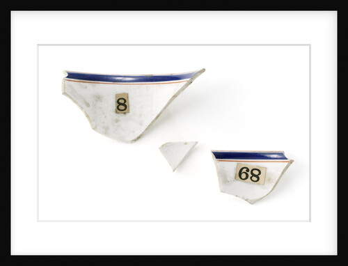 Tea cup fragments by Unknown