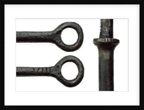 Stanchions: inscriptions by unknown