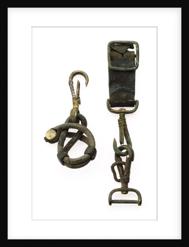 Sword belt spring hooks by unknown