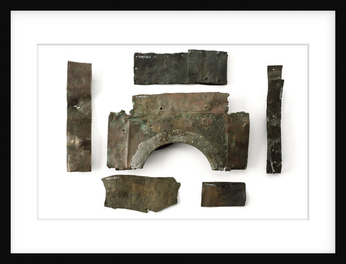 Fragments of copper sheet by unknown