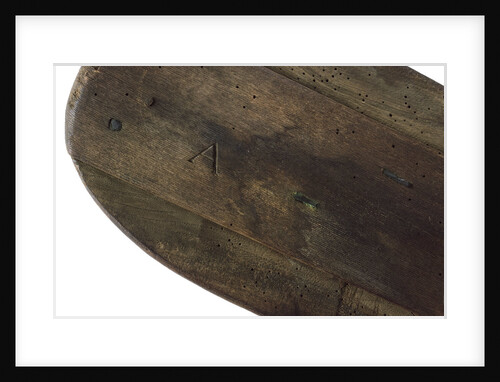 Paddle, inscription by unknown