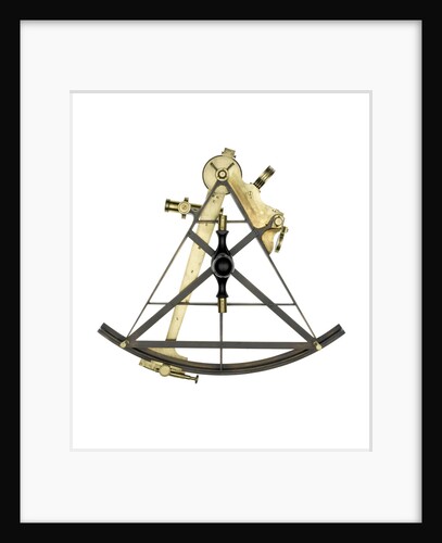 Sextant, brass - Gilbert & Wright - back by Gilbert & Wright