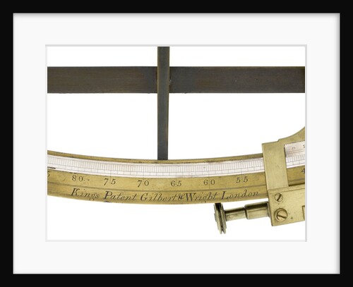 Sextant, brass - Gilbert & Wright - inscription by Gilbert & Wright