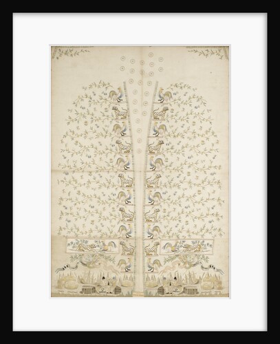 Embroidered panel for a waistcoat by unknown