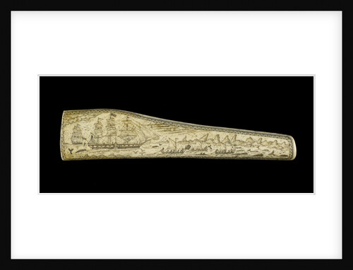 Resin imitation of a whalebone pan bone plaque by Juratone Co. Ltd.