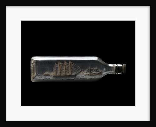 Ship model in a bottle by unknown