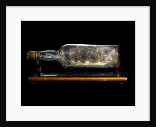 Ship model in a bottle by J. Chatterton