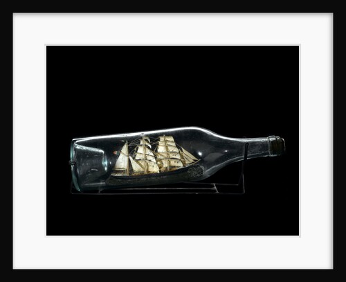 Ship model in a bottle by unknown