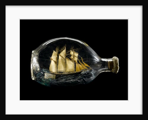 Ship model in a bottle by Dr Mark Lester
