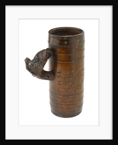 Wooden tankard by unknown