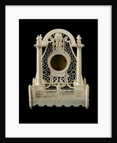 A watch stand made in bone by prisoners of war confined in Norman Cross Barracks during the Napoleonic Wars by French Armed Forces