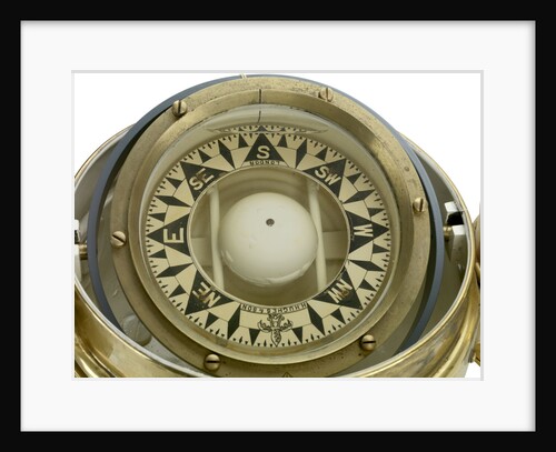 Liquid compass and binnacle by Henry Hughes & Son