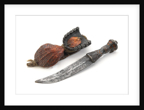 Akan knife and sheath by unknown