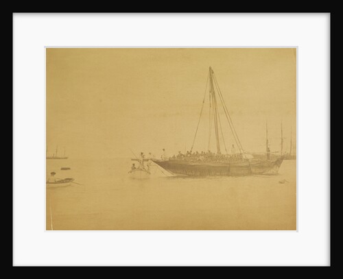 'Boarding a slave dhow' (Arab sailing vessel) by unknown