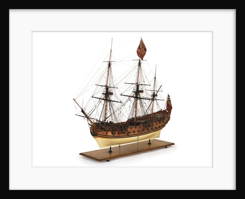 Ship of 60 guns, port broadside by unknown