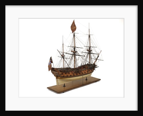 Ship of 60 guns, starboard stern quarter by unknown