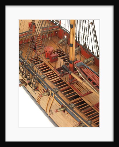 Ship of 24 guns, waist area detail by unknown