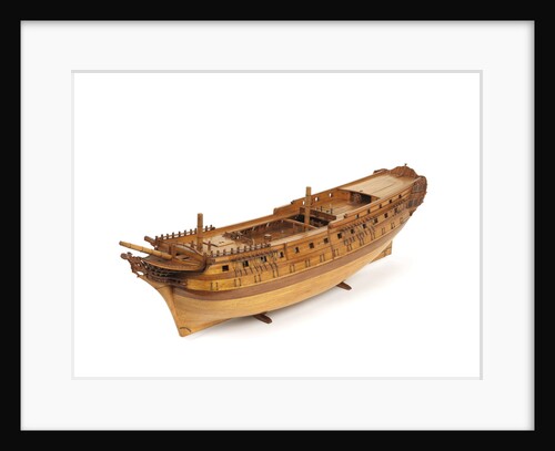 A contemporary dividing full hull model of the 'Washington' (1797), a Dutch 74-gun, two-decker ship of the line by unknown