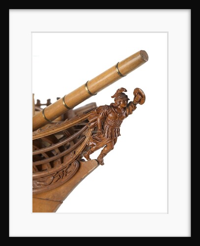 A contemporary dividing full hull model of the 'Washington' (1797), a Dutch 74-gun, two-decker ship of the line by Unknown