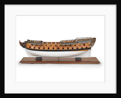 Ship of 64 guns, port broadside by unknown