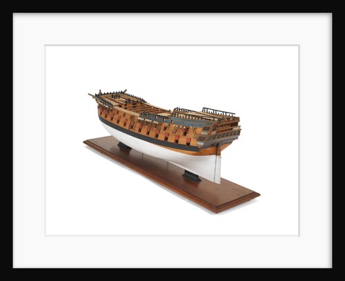 Ship of 64 guns, port stern quarter by unknown