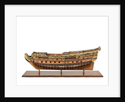 Ship of 96 guns, port broadside by unknown