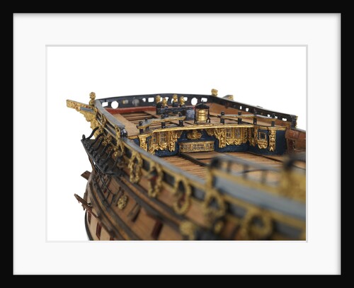 Ship of 96 guns, fo'c'sle bulkhead detail by unknown