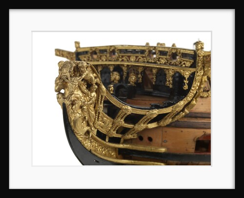 Ship of 96 guns, figurehead detail by unknown