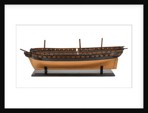 Ship of 60 guns, port broadside by unknown