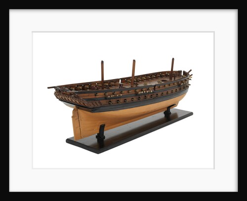 Ship of 60 guns, starboard stern quarter by unknown