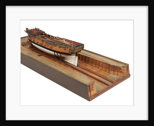 Fireship, port stern quarter showing slipway by unknown