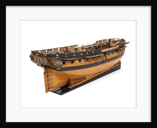 Ship of 36 guns, starboard stern quarter by unknown
